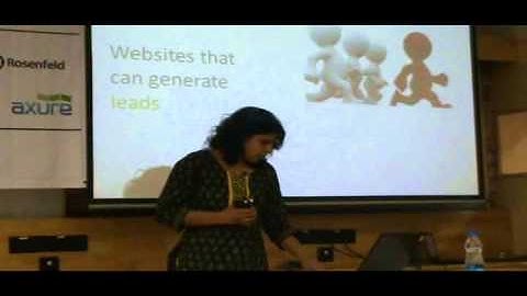 Neha Modgil - Design Director, Techved Consulting giving speech on UX for India