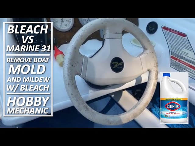 Cleaning Dirty Boat Seats, Marine 31 Mildew Remover, How To Clean Vinyl  Seats 