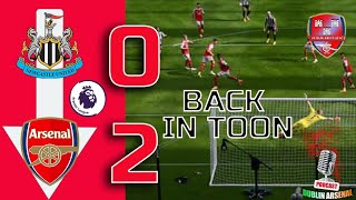 BACK IN TOON~NEWCASTLE VS ARSENAL REVIEW VODCAST