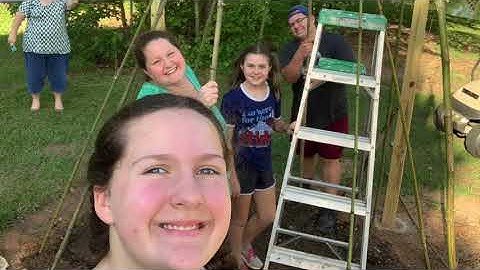 How We Made Our 10 Foot Tall Bean Teepee