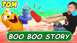 My Talking Tom in REAL LIFE Ruined Our House | Boo Boo Story with Nate \& Kate