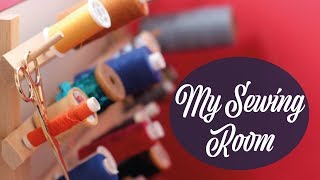 My Sewing Space & Fabric Stash