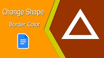 How to Change Border Color of Shape with Google Docs