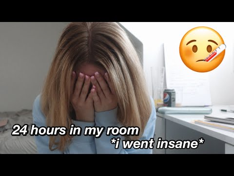 24 hours in my BEDROOM.. *isolation vlog*