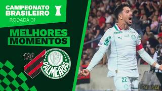 ATHLETICO 0 X 2 PALMEIRAS - MELHORES MOMENTOS - 31ª RODADA -  BRASILEIRÃO 2026