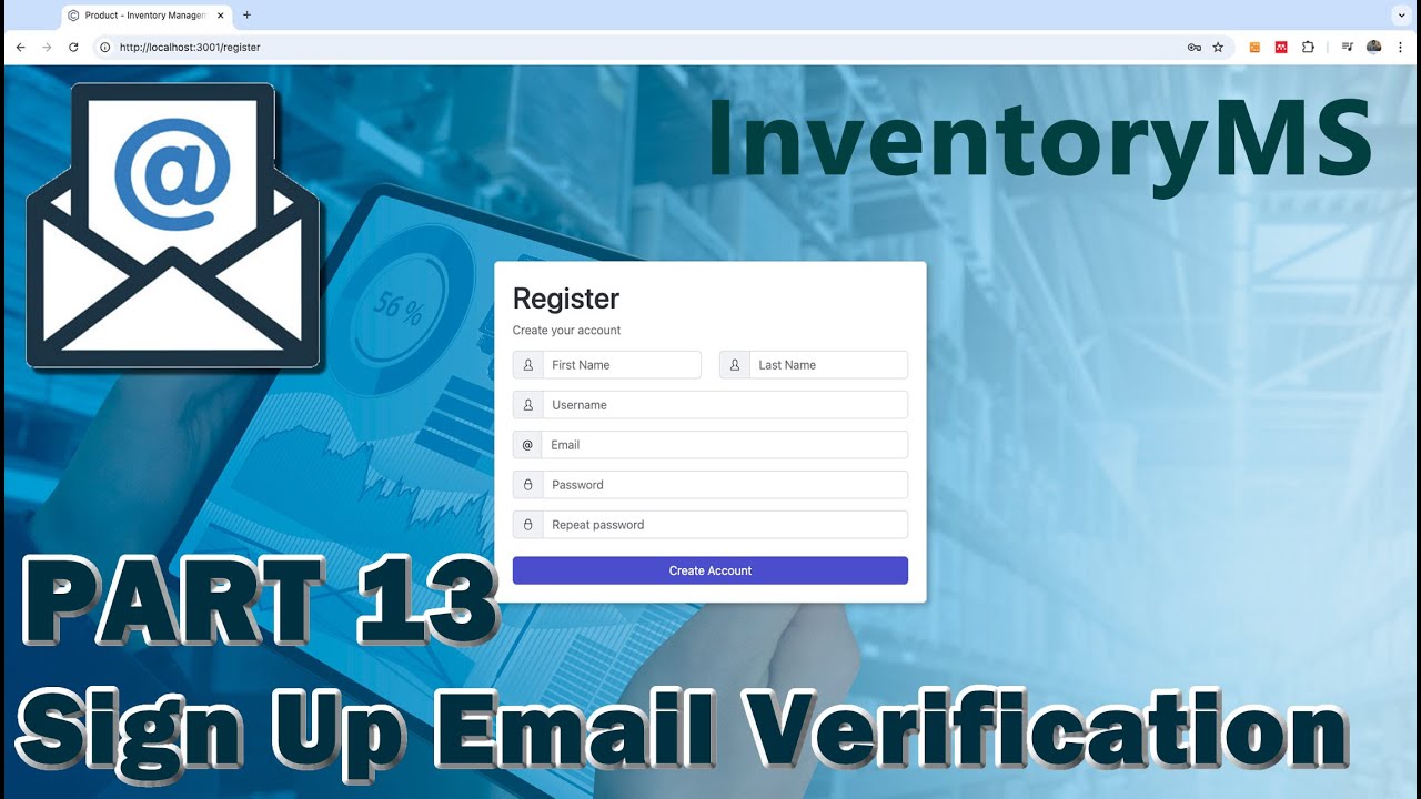 InventoryMS Part 13 - User Sign Up Email Verification