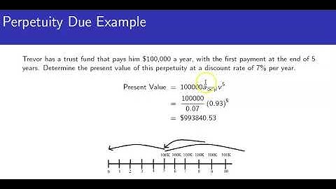 Perpetuity Due Example