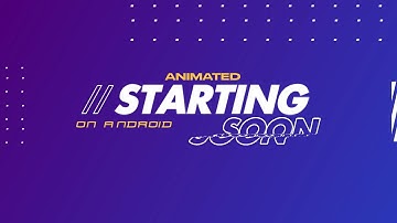 Clean Animated Stream Starting Design : Text Glitch (On android)