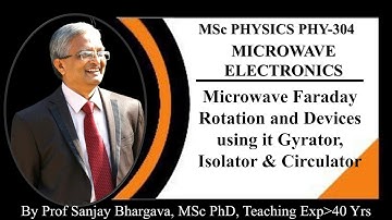 L-14 Unit II “Microwave Faraday Rotation 🔄 | Gyrator, Isolator & Circulator Explained Simply!”