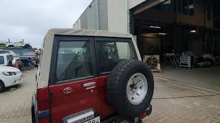 Toyota Land Cruiser KZJ73 with a new original soft-top screenshot 5