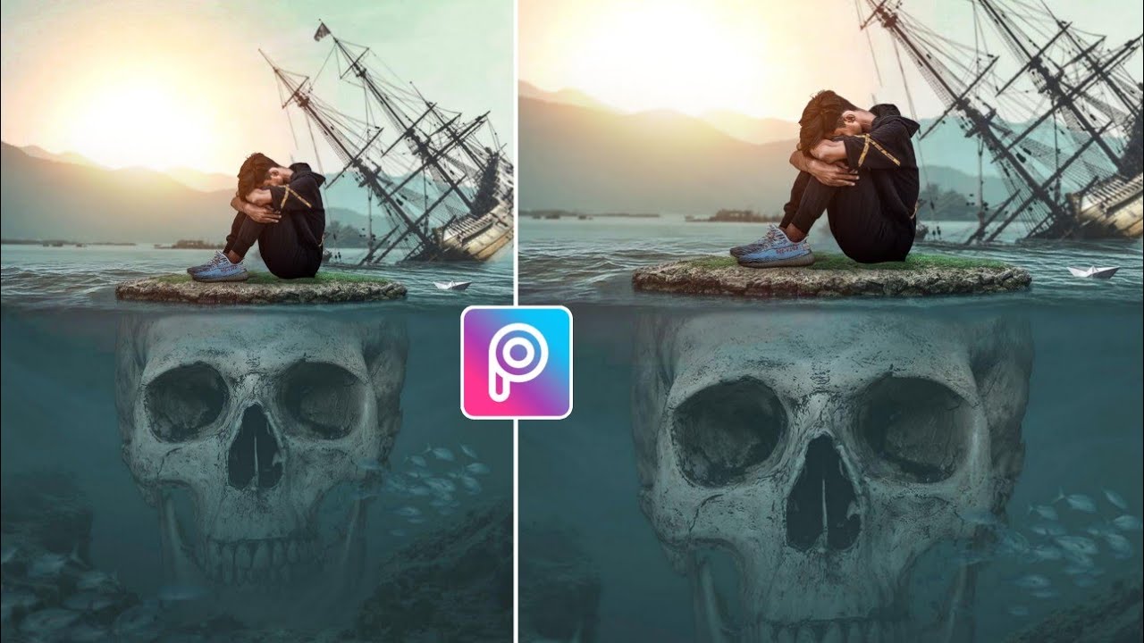 Picsart new viral skull island photo editing | pranav pg new photo editing | PicsArt Tutorial