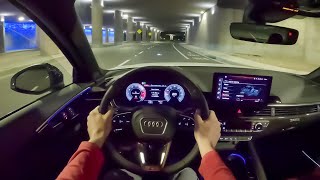 2024 Audi S4 - POV Night Drive (Binaural Audio)