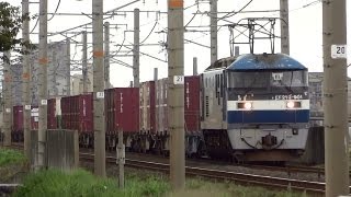 JR貨物 EF210-901 貨物列車(1070レ 桃太郎 試作車 クマイチ)安土-近江八幡