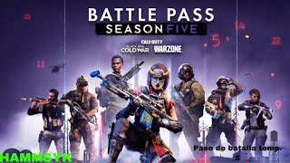 WARZONE PASE DE BATALLA TEMPORADA 5 (coldwarzone). CONTENIDO