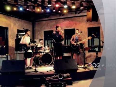 Dog 4 hand - ร่มสีเทา