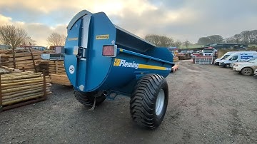 Fleming MS1000 Side Discharge Muck Spreader Walkround video
