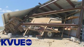 Jarrell residents cleaning up after storm tears structures apart | KVUE