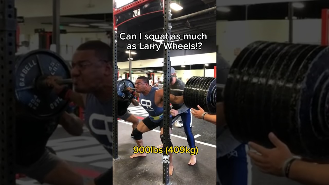 CAN I SQUAT AS MUCH AS LARRY WHEELS!!? 👍😳