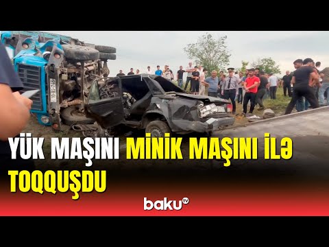 İsmayıllıda dəhşətli qəza | Avtomobil tanınmaz hala düşdü