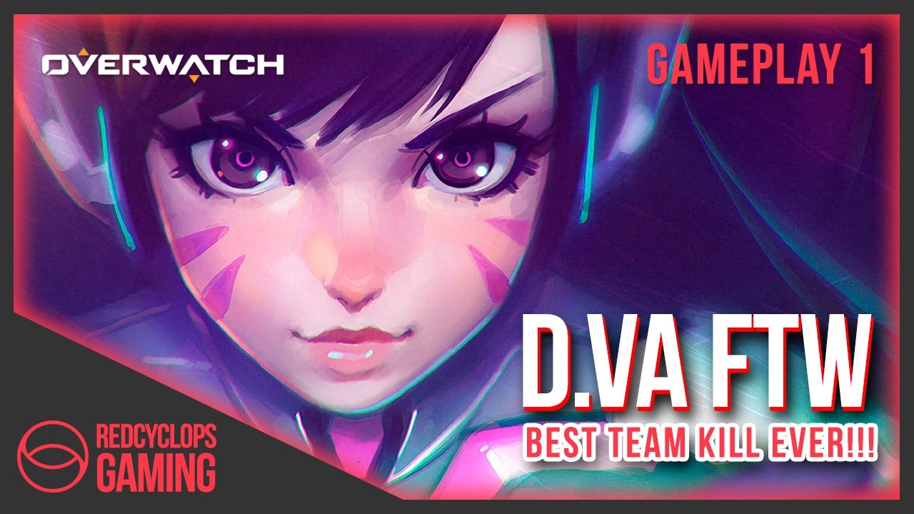 Overwatch | D.VA FTW | Best Team Kill Ever! [PS4] GAMEPLAY 1