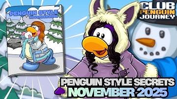 NOVEMBER 2025 PENGUIN STYLE SECRETS 🛍️❄️| Club Penguin Journey