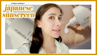 JAPANESE SUNSCREEN MUST HAVE?🇯🇵⛩️ Makoto Kamata UV Color Base SPF 50 Review - biibiibeauty