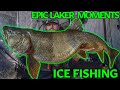 My most epic lake trout ice fishing moments