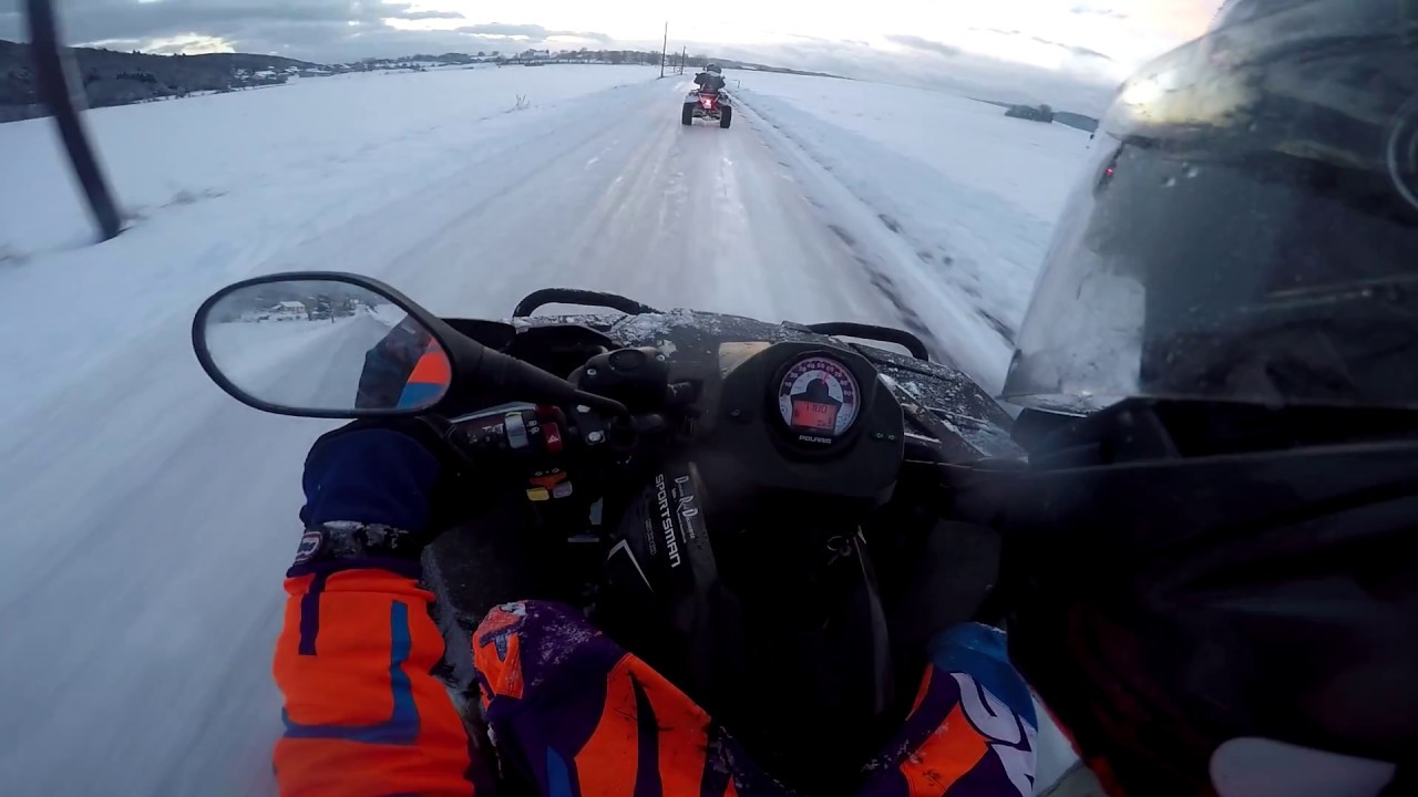 Balade quad et Dirt dans la neige YouTube