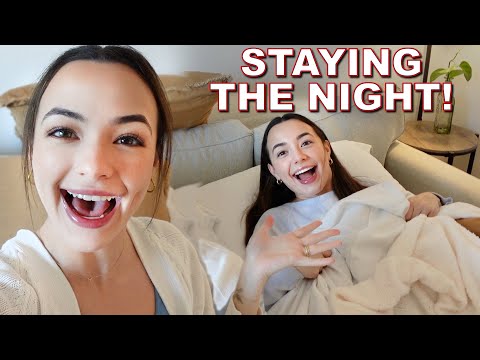 Spending the Night at My Twin Sisters New House! - Merrell Twins