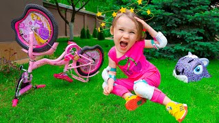 Five Kids Learn Ride a Bike + more Children's Songs and Videos
