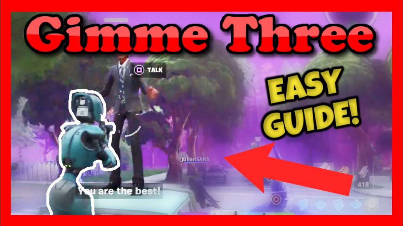 Save 3 Survivors & Complete 1 Mission In A 3+ Zone | Gimme Three Main Quest Fortnite Save The World