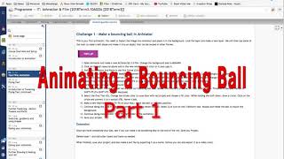 Beginners Video to Create a simple Bouncing Ball using Adobe Animate - Part 1