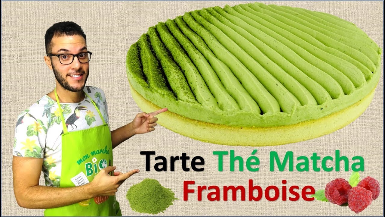 recette TARTE THE MATCHA FRAMBOISE / Matcha tea raspberry tart (EN subs)
