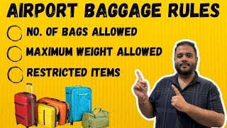 Airline Baggage Rules In Hindihand Baggage And Checked In Baggagelatest Airline Baggage Rule 2024