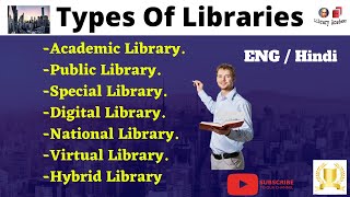 Types of Libraries  (Academic, Public, National, digital, virtual, hybrid) पुस्तकालय के प्रकार Rohit