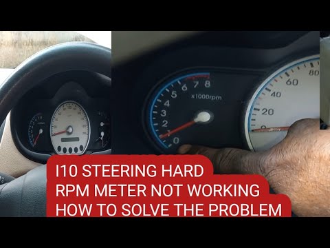 I10 STEERING HARD. RPM METER NOT WORKING. HOW TO FIX.? - YouTube