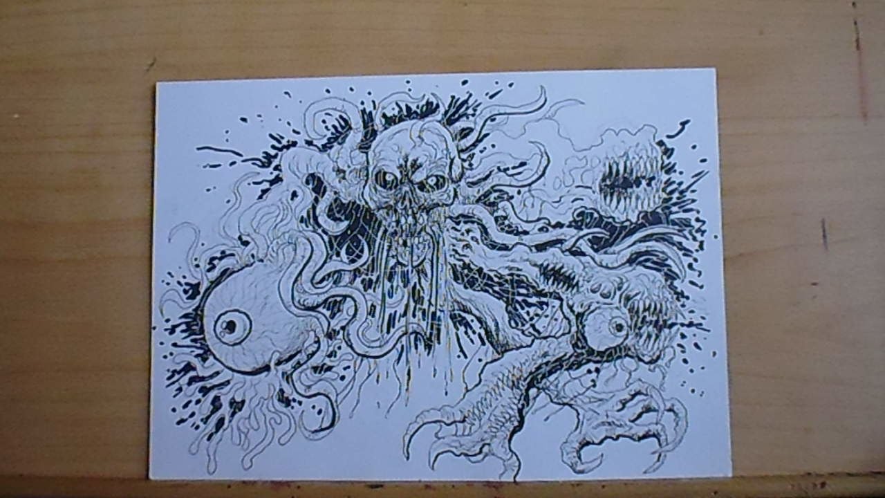 Drawing A Horror Doodle YouTube