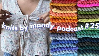 my finished vacation vest and stella quilt plans | knits by mandy podcast #25
