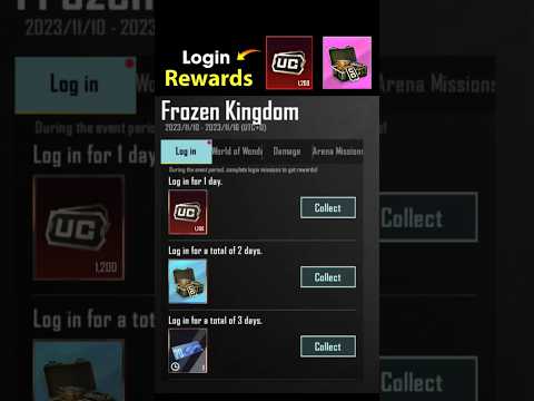 Login Rewards 😱 1,200 UC #pubg #pubgshorts