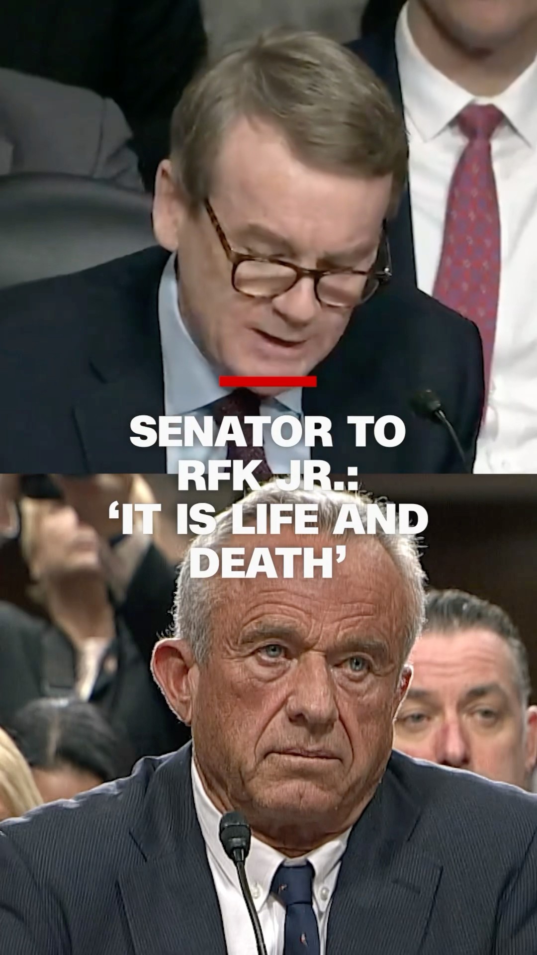 Senator to RFK Jr.: 'It is life and death'