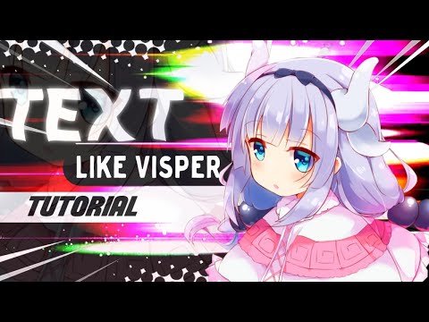 TEXT Like Visper 💗 tutorial [ Typography ]