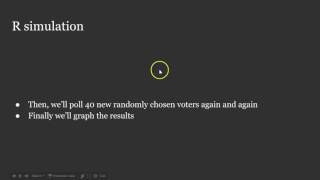 The math behind the polls including sampling distributions with R