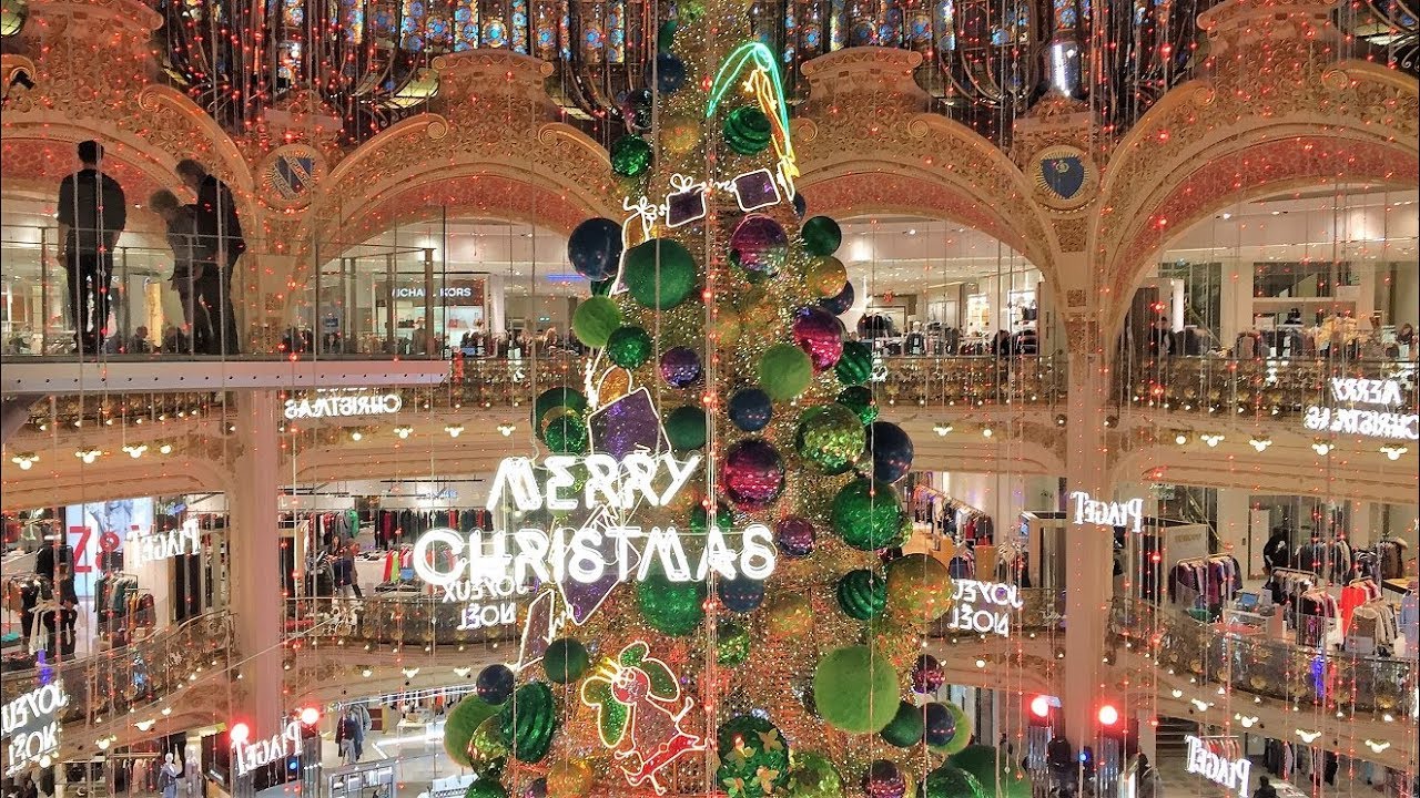 Galeries Lafayette Paris Noël / Christmas 2018 YouTube