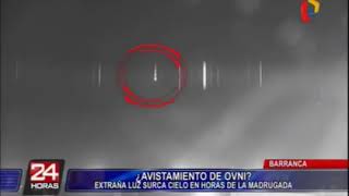 Ovni en Barranca: cámara de monitoreo capta supuesto Ovni