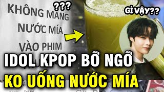 Idol Kpop ngơ ngác vì fan Việt dặn không được uống nước mía trước giờ diễn