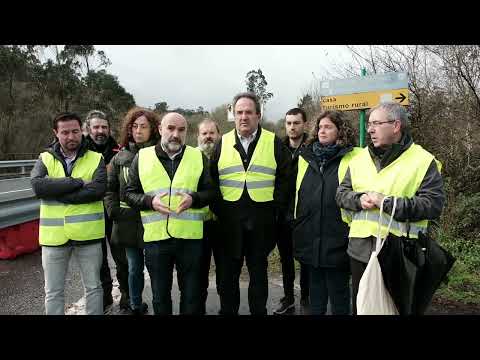 Nestor Rego en Cerdedo-Cotobade. Seguranza viaria na N-541