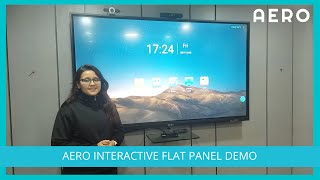 Demo video of Aero Interactive Flat Panel : AIFP