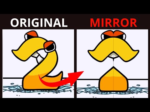 💥 2 NUMBER LORE BUT IN MIRROR | Alphabet lore 🆚 Numbers lore