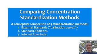 Comparing Concentration Standardization Methods