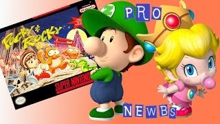2 Pro Newbs - Pocky & Rocky (SNES)